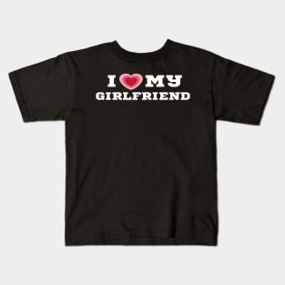 I Love My Girlfriend/I Heart My Girlfriend/I Love my GF Shirt Kids T-Shirt